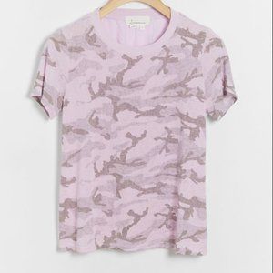 Anthropologie  Rosy Camo Tee in Pink NWT